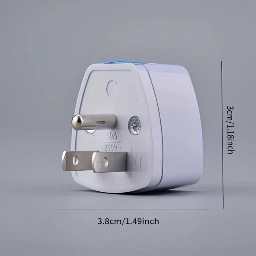Convertisseur universel US EU AU vers UK, 3 broches, prise de courant de voyage AC, adaptateur de chargeur, connecteur, convertisseur de prise UK