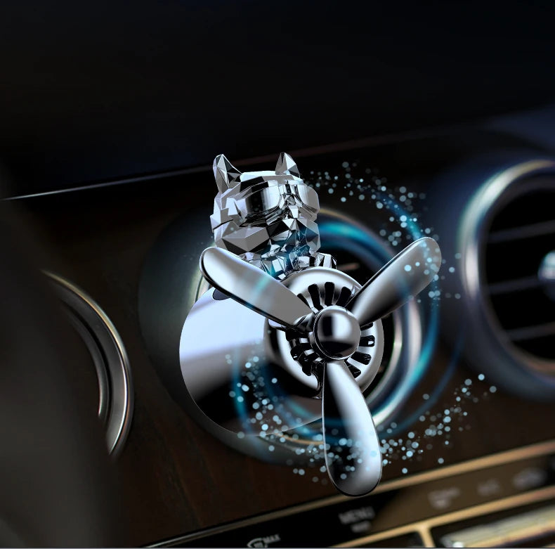 Bricolage parfum inodore ornements avion pilote bouledogue voiture désodorisants décorations accessoires arôme évent diffuseur de parfum