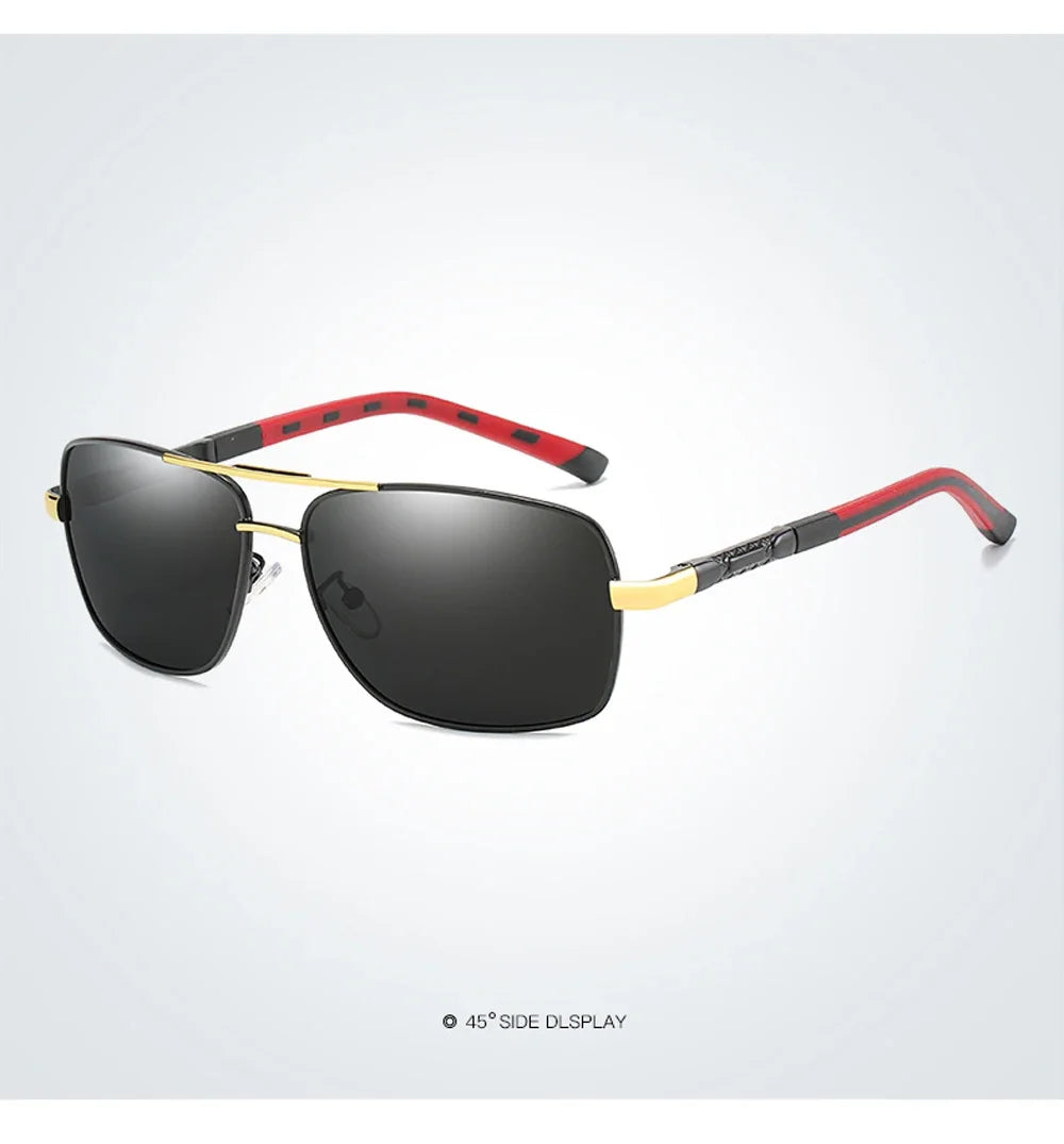 Lunettes de Soleil Femme Polarisées Dégradé — Lentille Carrée, Rétro, Conduite