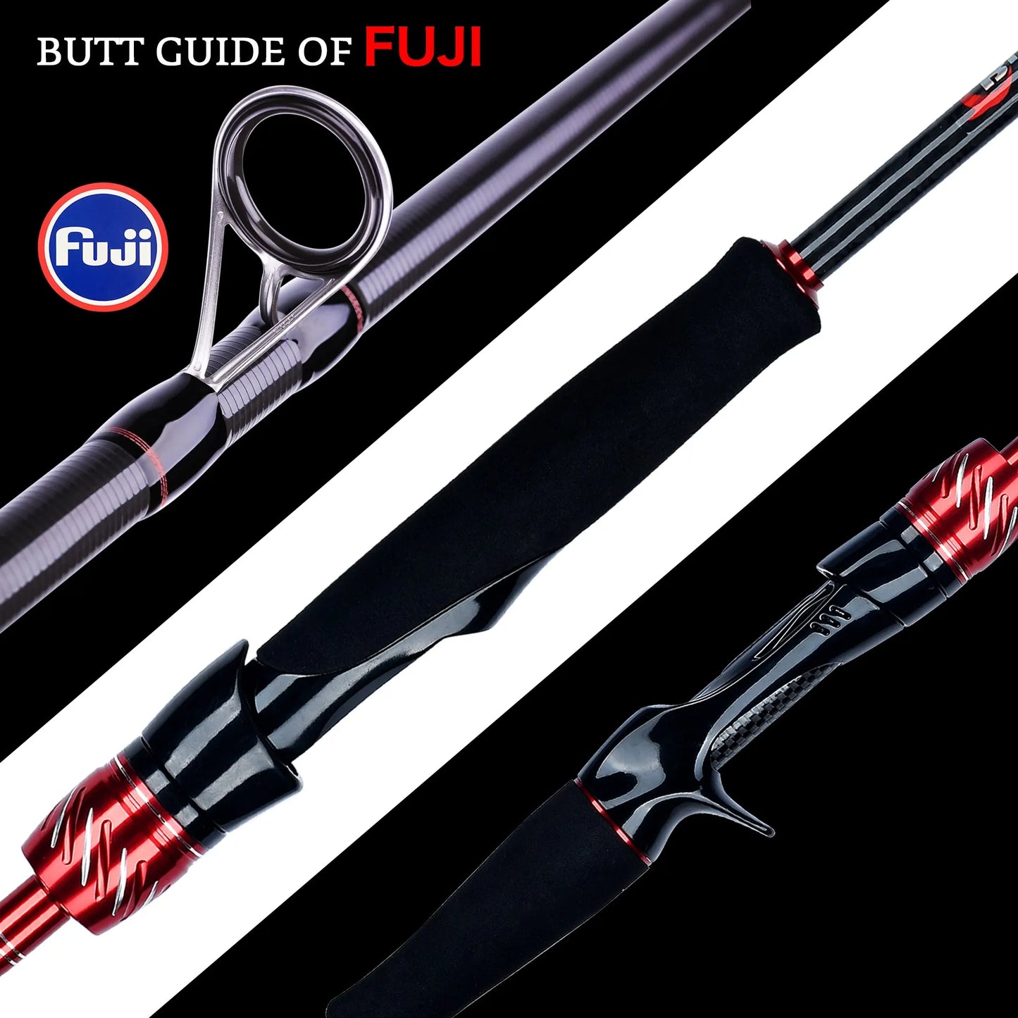 BIUTIFU-Leurre de pêche en carbone Spinning, Mini Rock Fishing, Fuji Baitcasting, Phishger Fast 5-42g, 1.8 m, 2.1 m, 2.4 m, 2.7 m, 3.0m, Le plus récent
