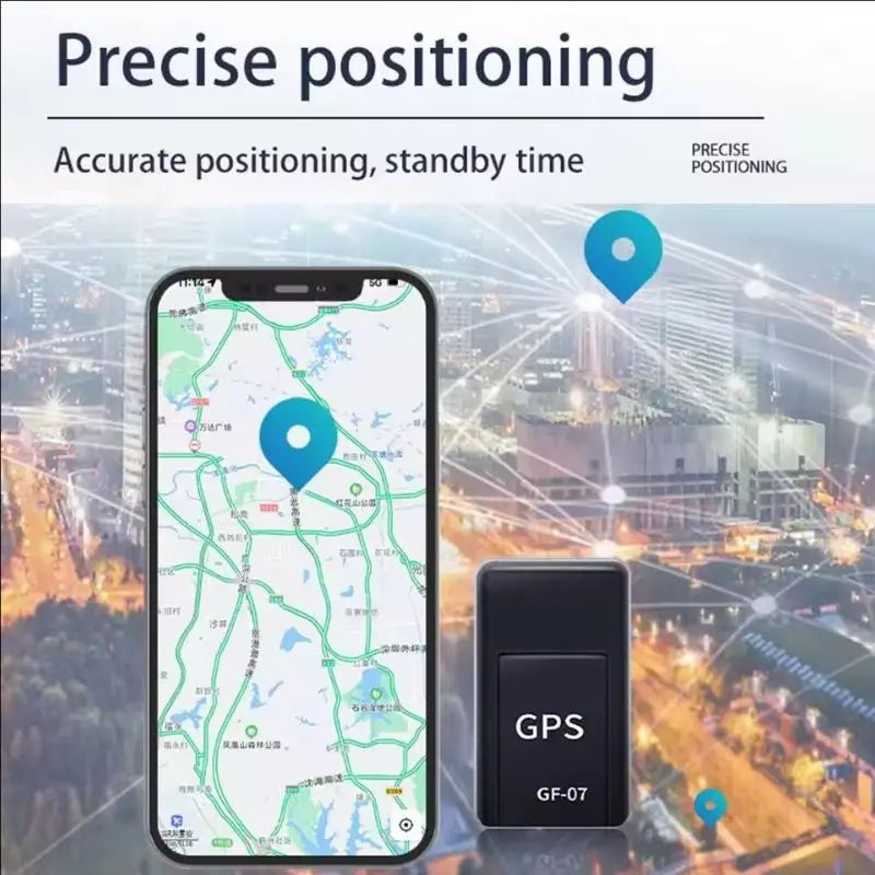 Mini GPS tracker, positioning app, GF07, car GPS tracker, magnetic GPS locator for vehicle, anti-loss, anti-theft, alarm, GPS tracking device