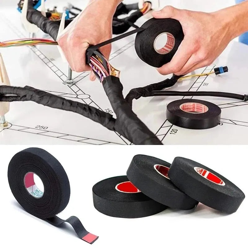 Cinta ignífuga, cinta de parrilla adhesiva Coroplast, cable de coche, protección de telar SFP, 15 metros