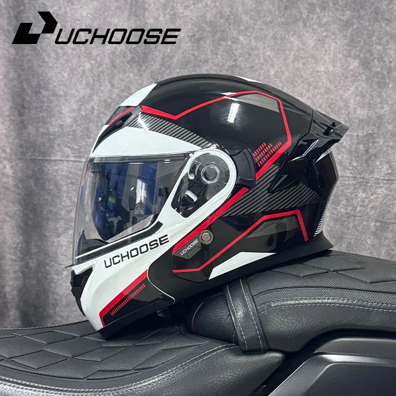 Casque moto quatre saisons Motocross modulaire rabattable — hommes, femmes, tout-terrain