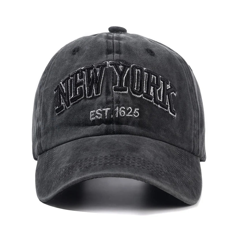 Gorra de béisbol de algodón lavado New York para hombres y mujeres, gorras snapback, gorras de béisbol, protección solar, CasVentajas, gorra de papá, gorra para exteriores, 2024