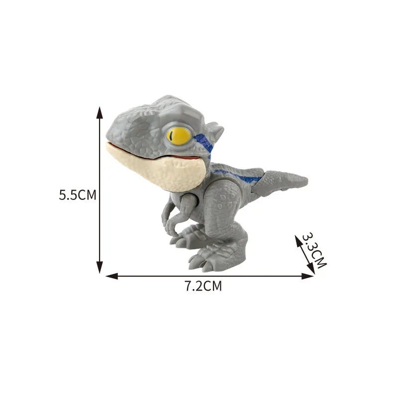 Dinosaure jurassique Triceratops tyrannosaure, modèle de jouets pour enfants, dinosaures créatifs pour mordre les doigts, jouet interactif, cadeau pour garçon