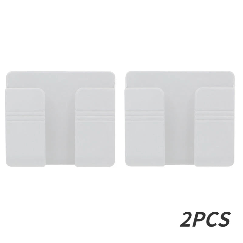 Boîte de rangement murale multifonction, 1 à 4 pièces, organisateur sans poinçon, télécommande TV, bricolage, prise de téléphone portable, support de charge