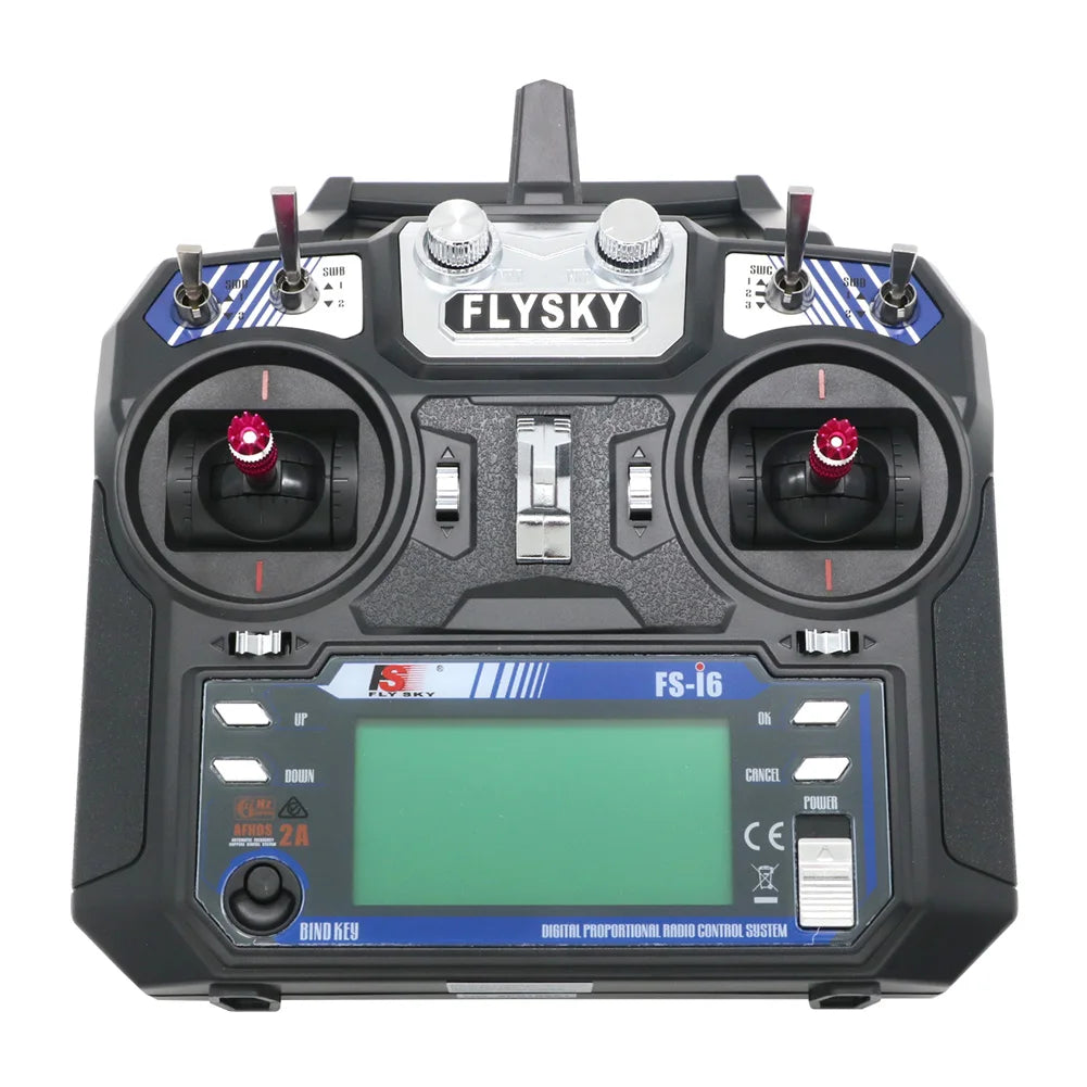 Transmisor FLYSKY FS-i6 I6 2.4G 6CH Control Remoto de Radio con Receptor iA6 iA6B X6B A8S R6B iA10B FS2A para Avión RC Drone