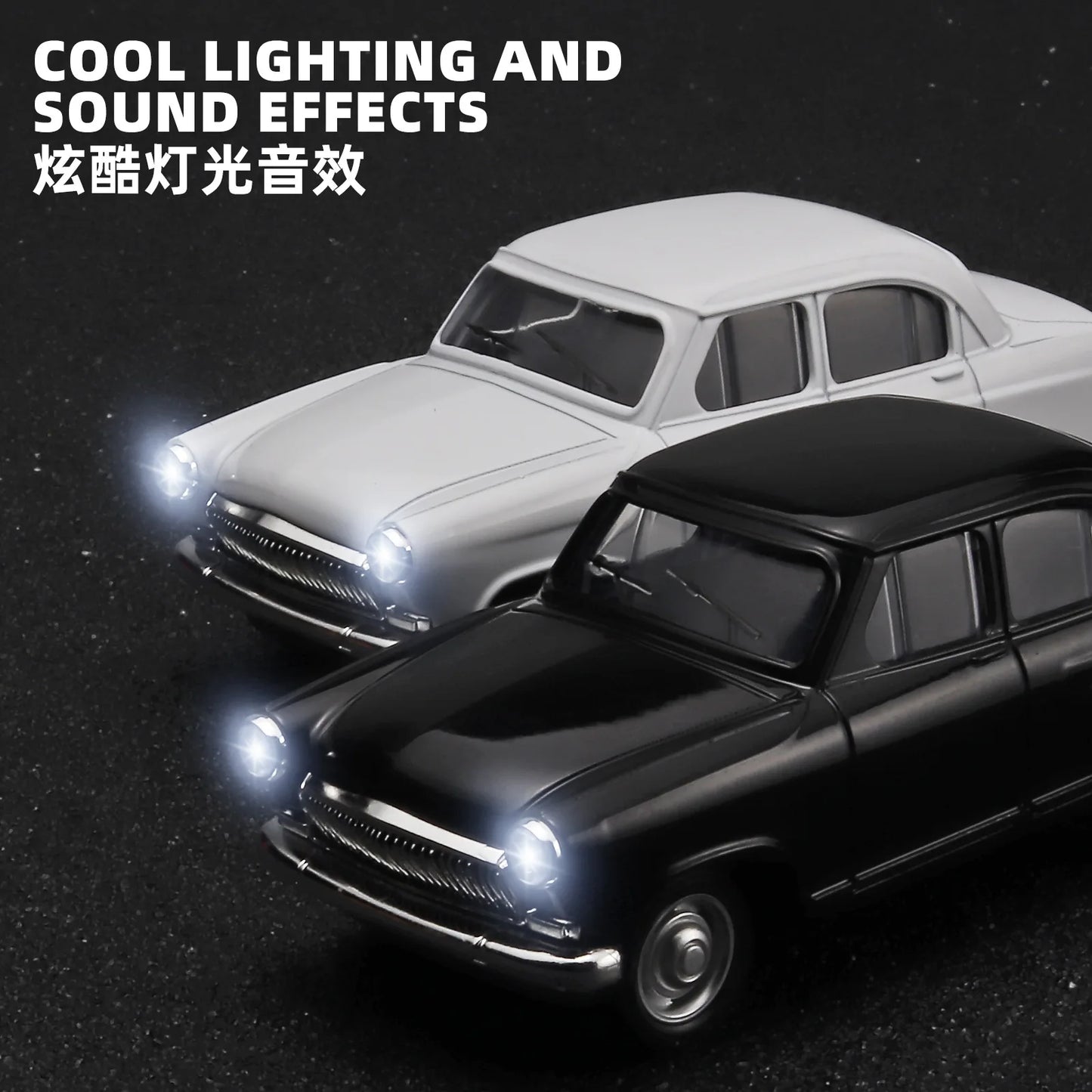 1:43 Scale Volga GAZ-21 Alloy Metal Diecast Car Model, Desktop Decoration, Gifts, Collection, Hobby Gifts, Classic Vehicle, Boys