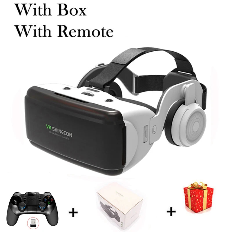 Casque VR 3D réalité virtuelle pour smartphone — jumelles, jeu vidéo (v6)