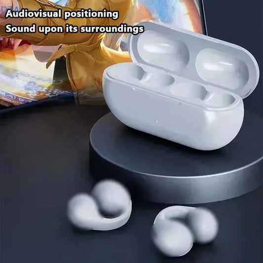 New T75 Bluetooth 5.3 Bone Conduction Headphones - Waterproof Sports Earbuds with HiFi Stereo Sound