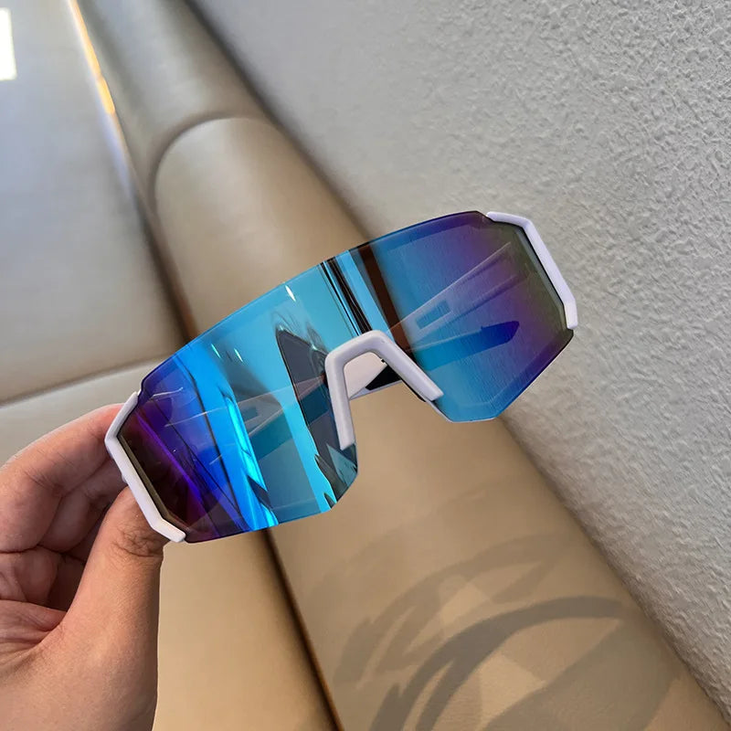 1/2 piezas gafas de sol de ciclismo para mujer UV400, protector antisarena para ojos, gafas de sol deportivas al aire libre, gafas de protección antirradiación, lentes