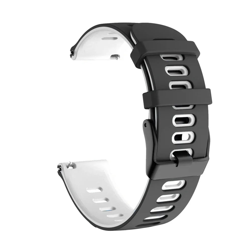 Bracelet de montre en silicone 20mm/22mm — compatible smartwatches, sport