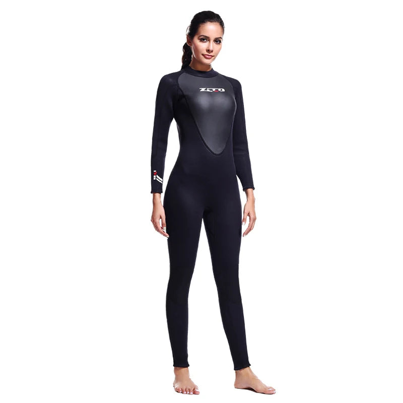 Combinaison de plongée en néoprène pour hommes, 3MM, manches longues, plongée en apnée, une pièce, Surf, pêche, maillots de bain thermiques