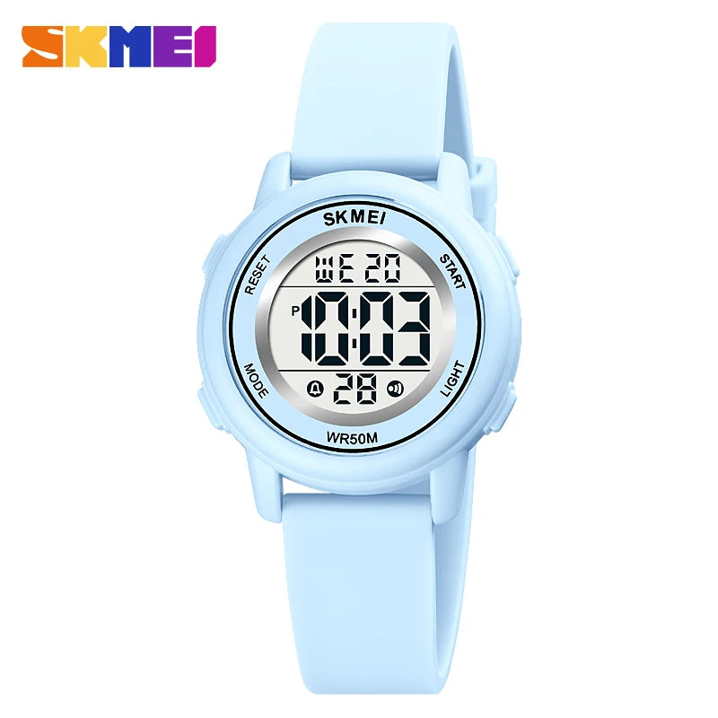 SKMEI 1721 Waterproof Children's Electronic Watch Boy Girl Colorful Sports Kids Digital Shockproof Children's Watch