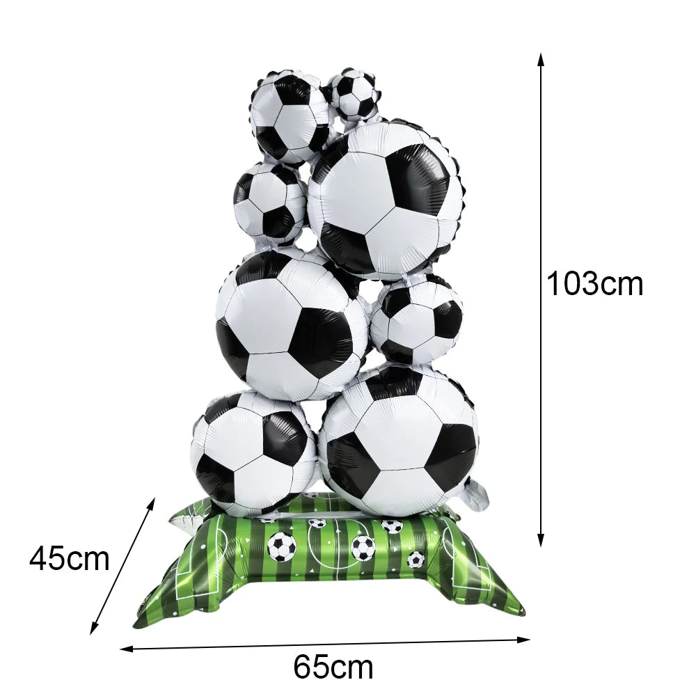 Ballons Aluminium Thème Football — Décoration Fête Anniversaire & Baby Shower Enfant