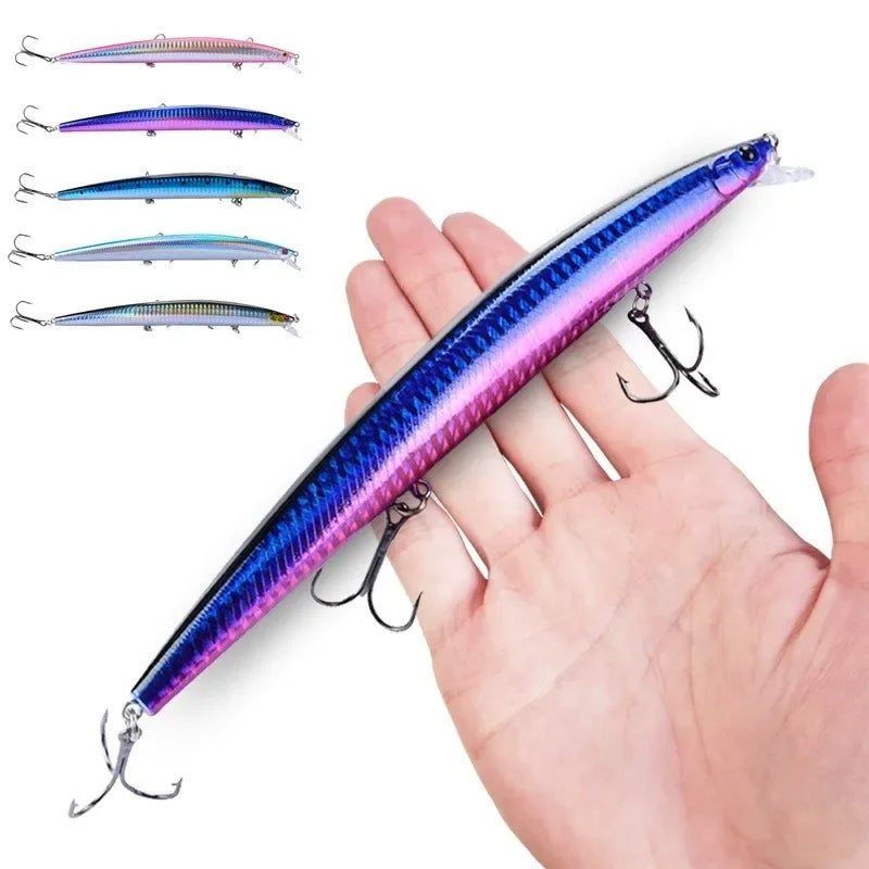 16 couleurs 18 cm 24g leurre de pêche méné Laser manivelle appât artificiel dur en plastique grand faux poisson leurres appât de pêche en mer