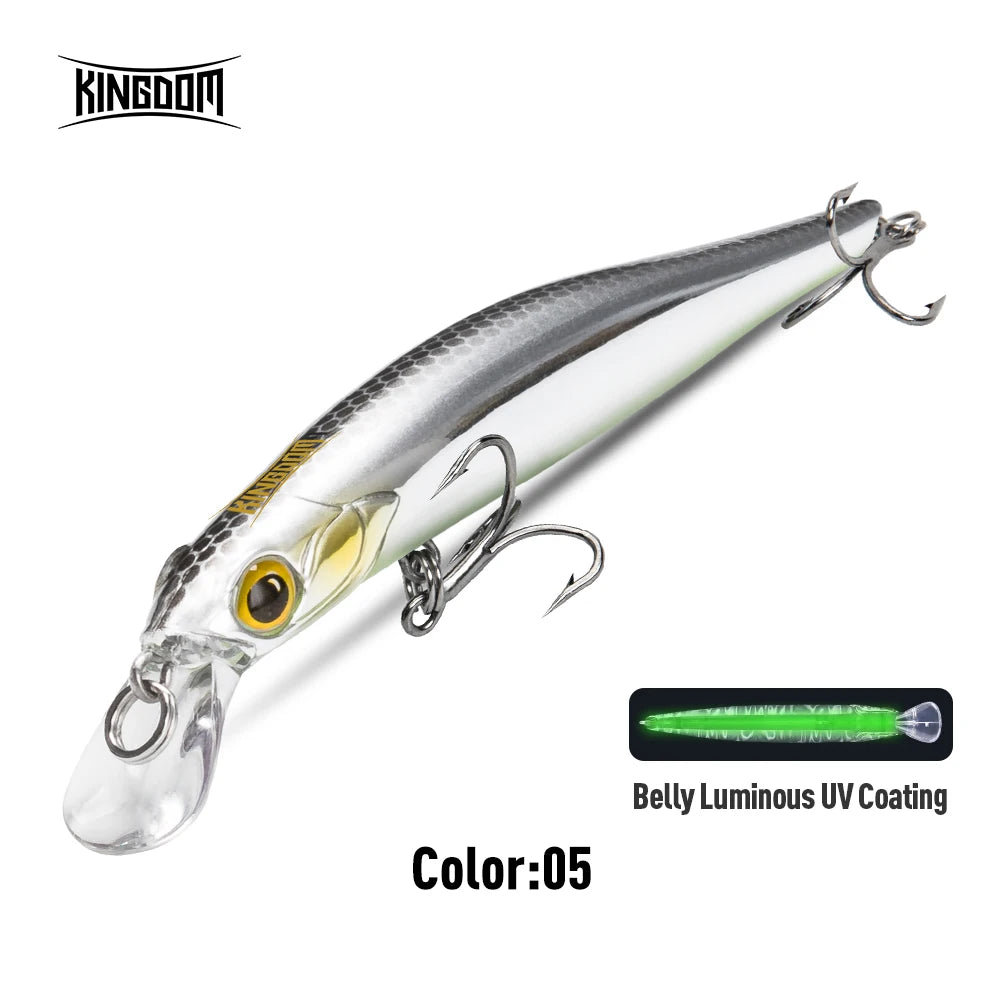 Kingdom Kingart coulant méné leurres de pêche 6g 9g 14g 18.6g Jerkbaits   Wobblers d'action réaliste, appâts durs silencieux, bar de mer