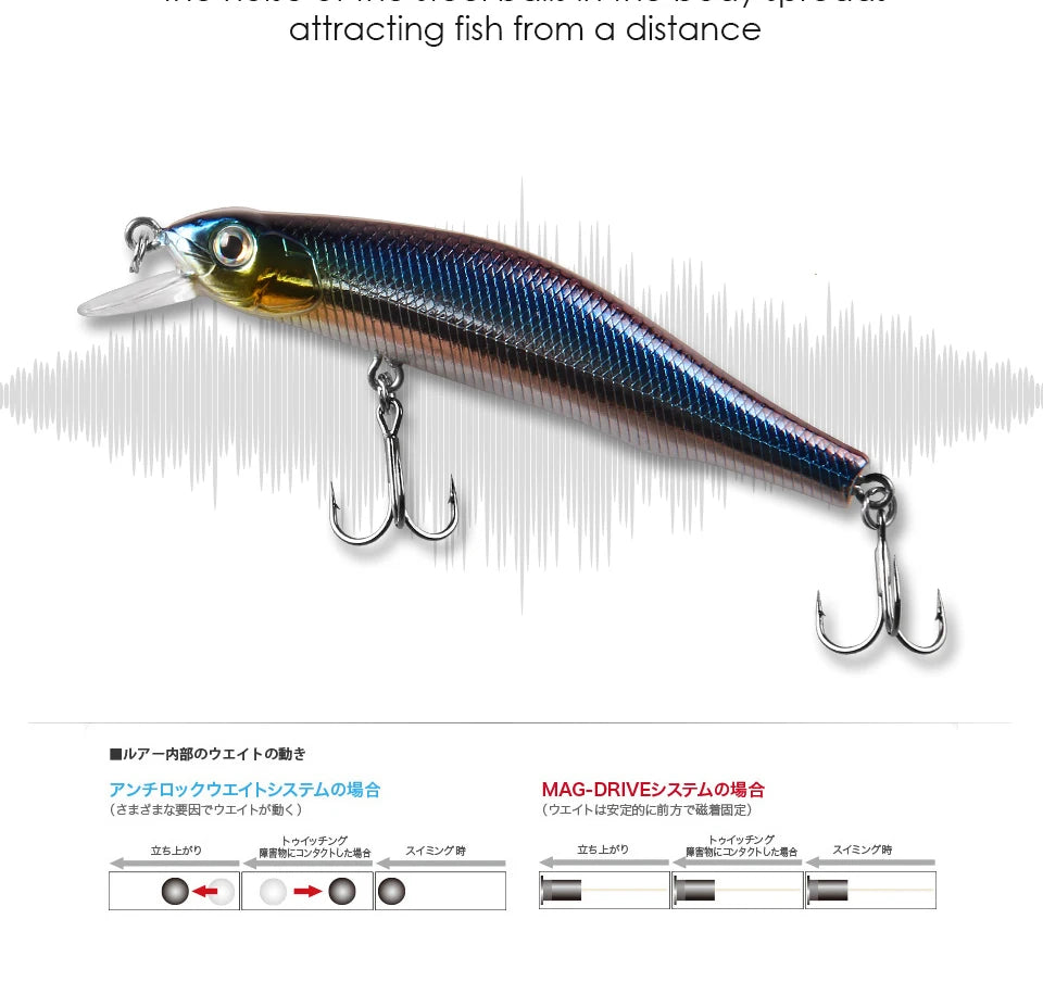 BEARKING 80mm 8.5g qualité professionnelle aimant poids leurres de pêche vairon manivelle modèle chaud appâts artificiels attirail