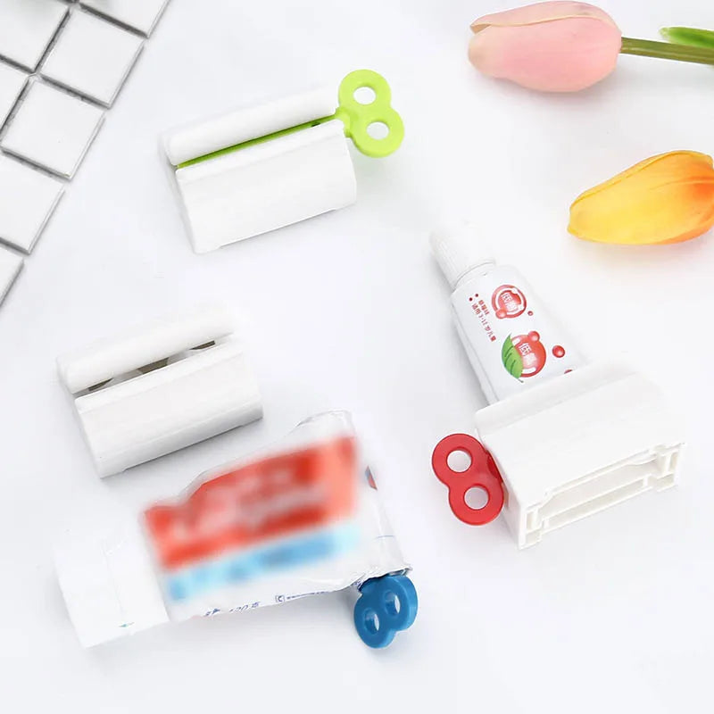 Rolling Toothpaste Squeezer for Lazy Man, Shampoo, Manual Clip, Versatile Facial Cleanser, 1/3 Pieces