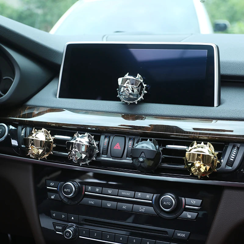 Sin perfume Bulldog ambientador de coche ambientador de coche decoración Auto Geur Clip bulldog perfume Perfume Coche difusor de coche
