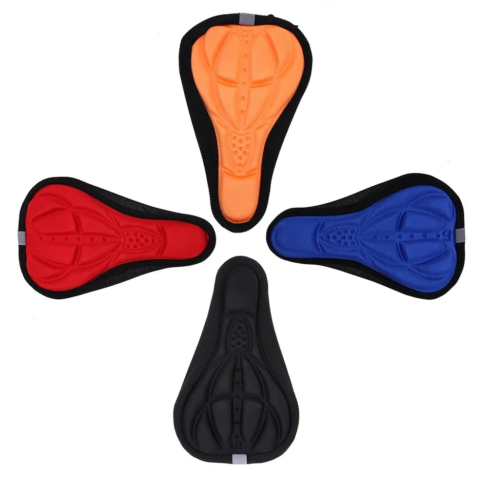 Asiento de bicicleta 3D suave y grueso para MTB, funda de asiento de ciclismo, cojín de esponja, cojín transpirable para exteriores, accesorios de bicicleta, 2025