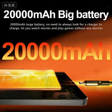 Tablet Android Pad 17 Pro Max 16 22GB 2TB ROM 10,1 pulgadas Snapdragon8gen3 10 núcleos PC tablet reconocimiento facial 20000mAh 5G Doble SIM