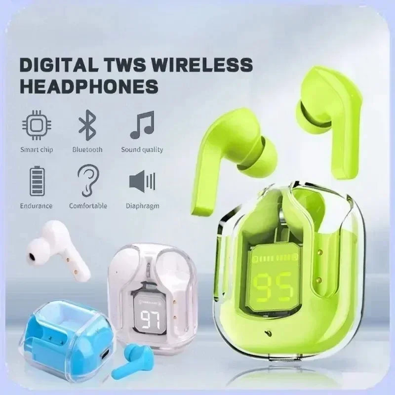 Écouteurs Bluetooth 5.2 sans fil — jeu faible latence, smartphones, musique, sport