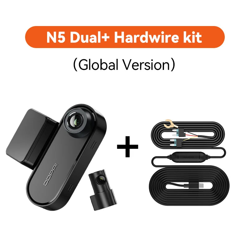 Dashcam double 4K avant et arrière — Ultra HD, NightVIS, ADAS, GPS, enregistrement automatique