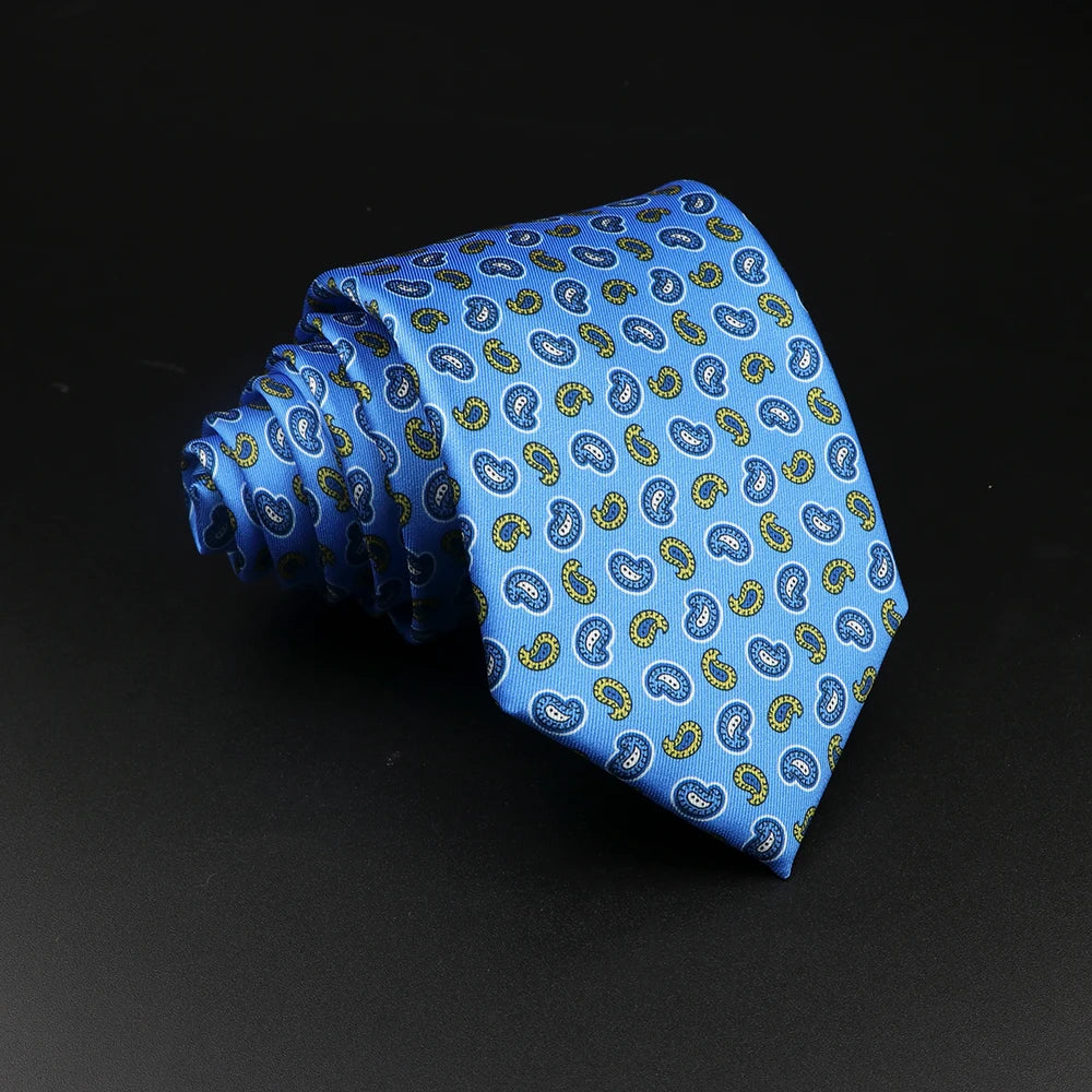51 Styles Men's Silk Ties Jacquard Striped Plaid Floral Tie Accessories Daily Wear Shirt Suit Necktie Wedding Party Gift