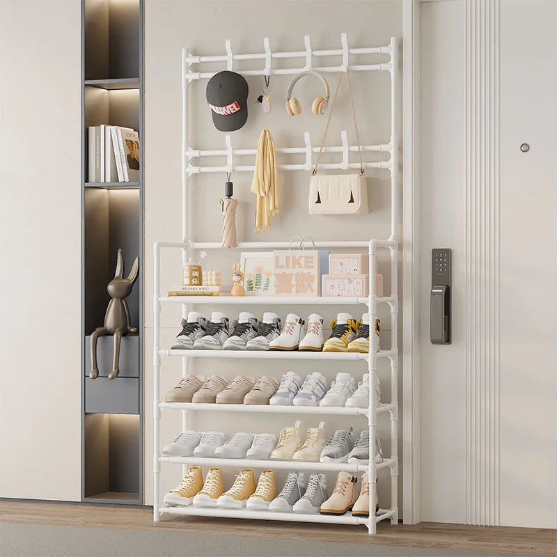 Insoles and shoe storage racks, all-new reinforced portable 5-tier hat rack with shelves - multi-functional living room, bathroom
