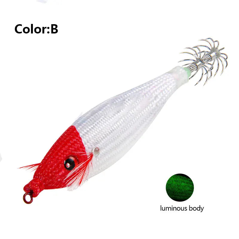 Accessoires de pêche 78Mm 10G, gabarit de calmar flottant, leurre de pêche au gabarits, crochet de calmar artificiel en plastique pour outils de pêche en bateau de mer