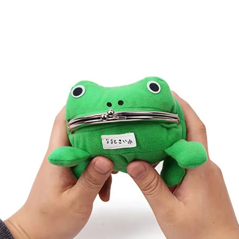 Sac à Main Grenouille Peluche Anime — Baiser Serrure Drôle Jeu de Rôle