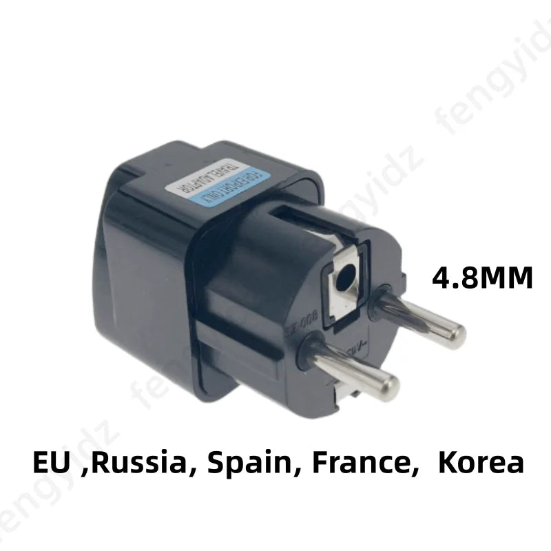 Adaptador de enchufe de EE. UU. a UE Corea KR Euro Europeo a América China Canadá Reino Unido AU Adaptador de viaje universal Convertidor de CA Adaptador de corriente