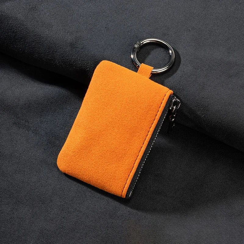 Housse Universelle Clé de Voiture en Cuir — Fermeture Éclair, Antichoc, Anti-Rayures, Crochet