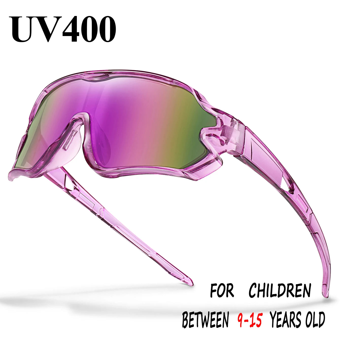 9-15 ans enfants cyclisme lunettes de soleil garçons et filles Sports de plein air équitation UV400 Camping lunettes pêche vélo lunettes pour enfants