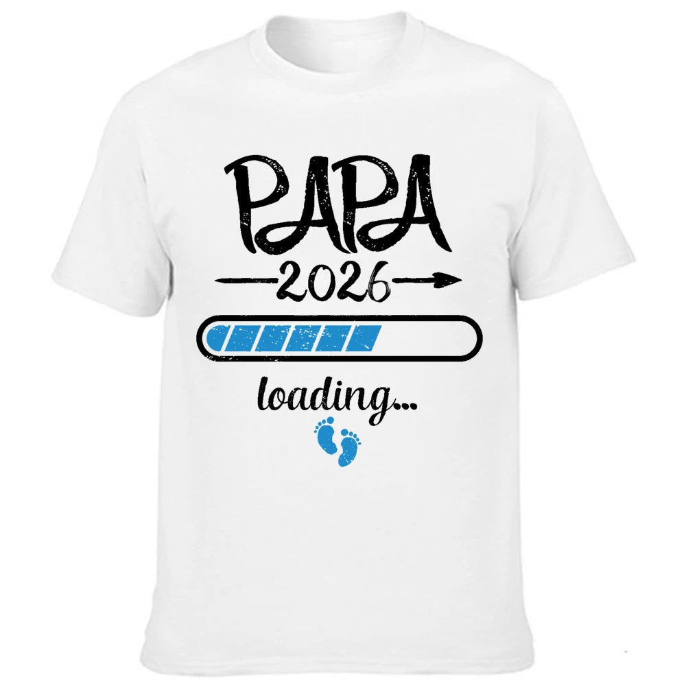 2026 nouveau mignon papa + maman + bébé imprimé Couple maternité T-Shirt annonce de grossesse chemise Couple enceinte T-Shirt vêtements
