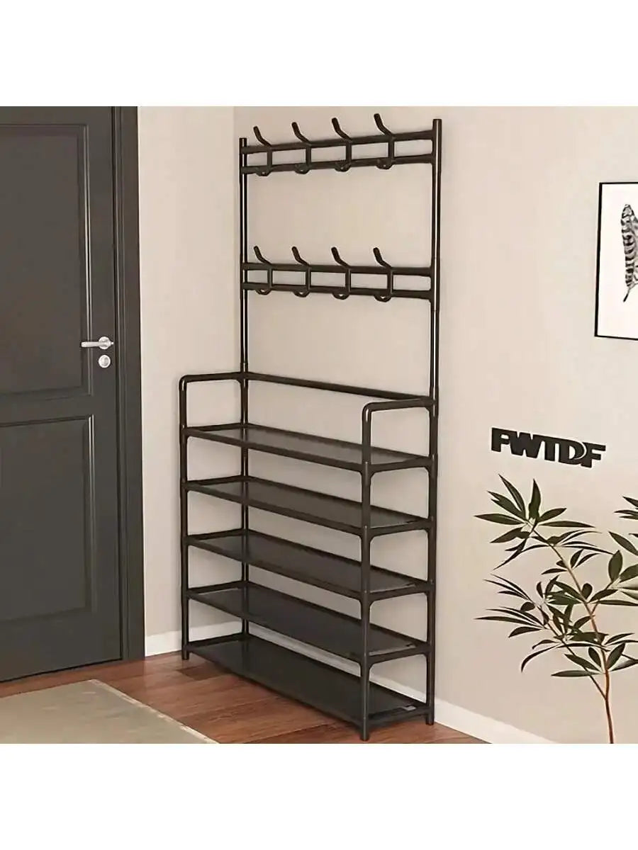 Insoles and shoe storage racks, all-new reinforced portable 5-tier hat rack with shelves - multi-functional living room, bathroom