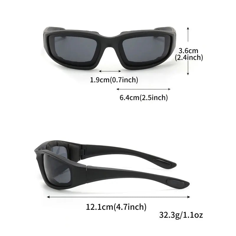 Lunettes de cyclisme en plein air, protection des yeux, lunettes de ski, lunettes de soleil tactiques Cs, lunettes de soleil en éponge de sport bloquez efficacement 1 pièce