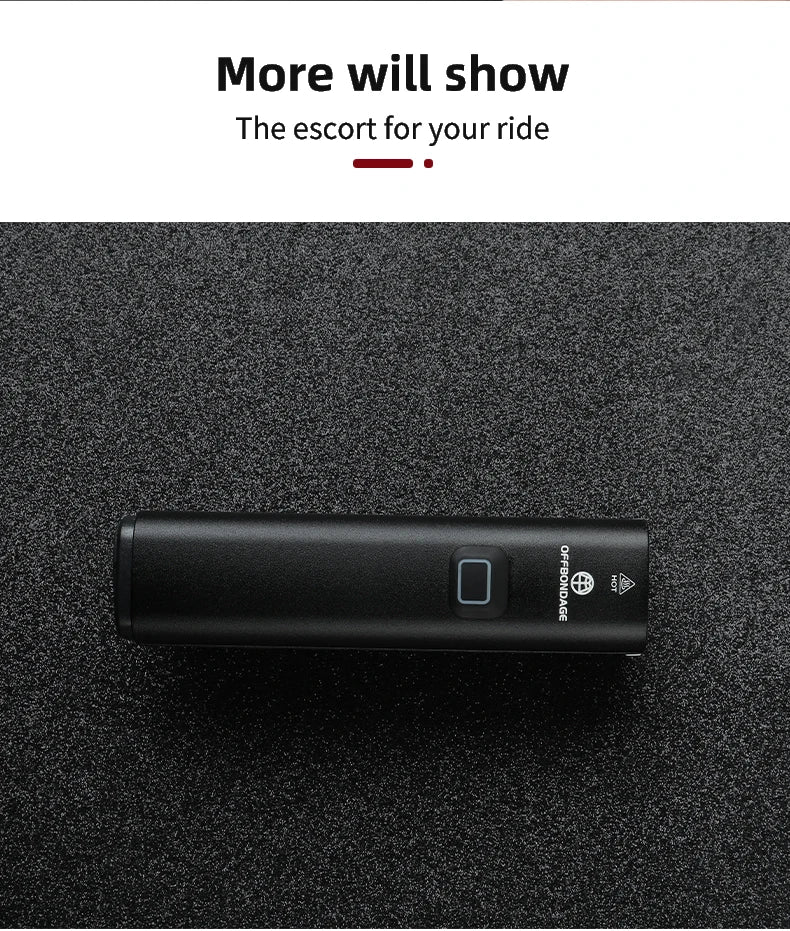 OFFBONDAGE Vélo Lumière 1000Lumen Vélo Phare Banque de Puissance Lampe de Poche Guidon USB Charge VTT Route Point culminant
