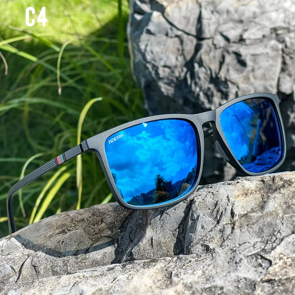 Lunettes de soleil polarisées XL — sport, protection UV400, grand cadre, hommes et femmes