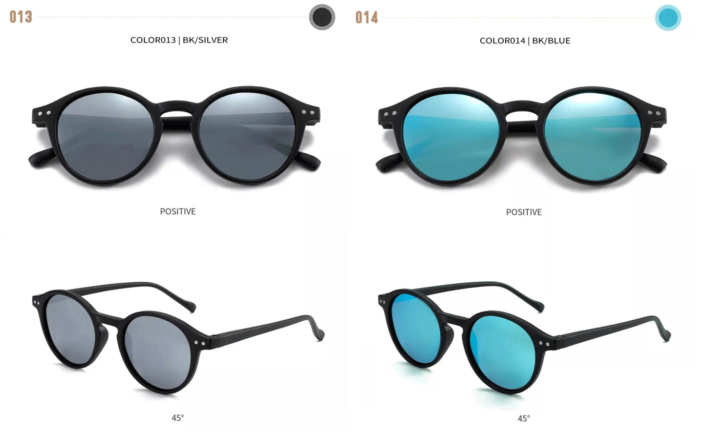 Lunettes de soleil polarisées circulaires rétro 2026 — petites rondes, UV400, vintage, hommes femmes
