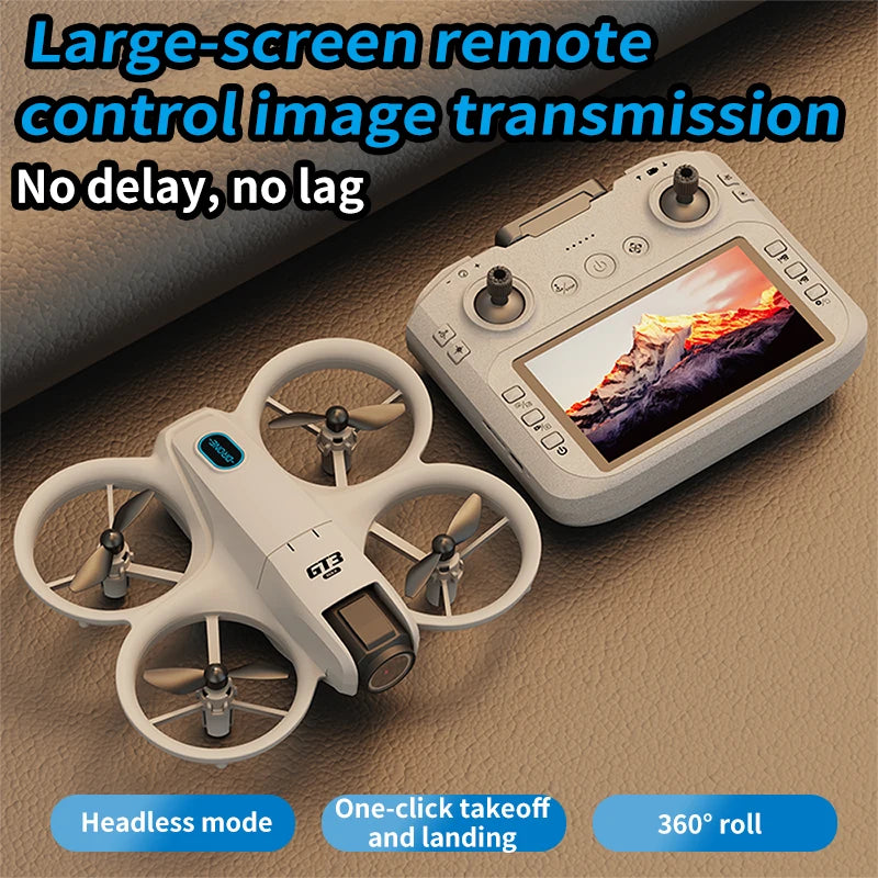 Nuevo Dron GT3 8K HD con control remoto, modo sin cabeza, helicóptero 360° Mini Dron de juguete Flip FPV 5G WIFI cuadricóptero para niños, regalos