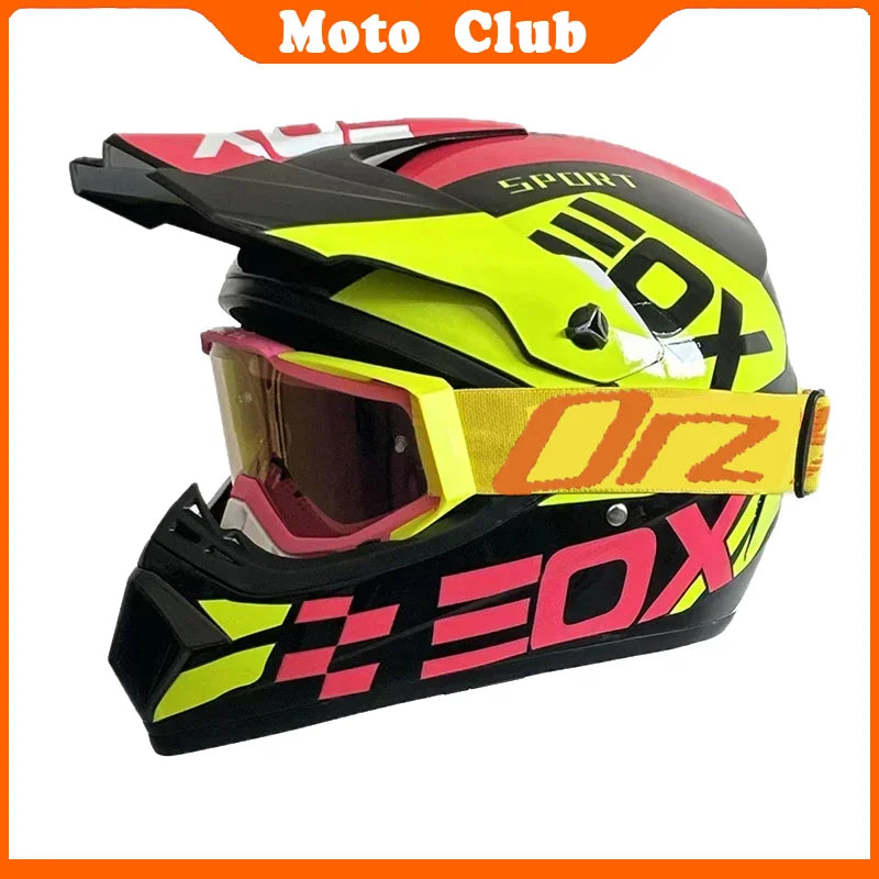 Professional Motorcycle Helmet Motocross Off-Road Protective Helmet Children's Off-Road Helmet Capacete De Motocicleta Goggles Gifts