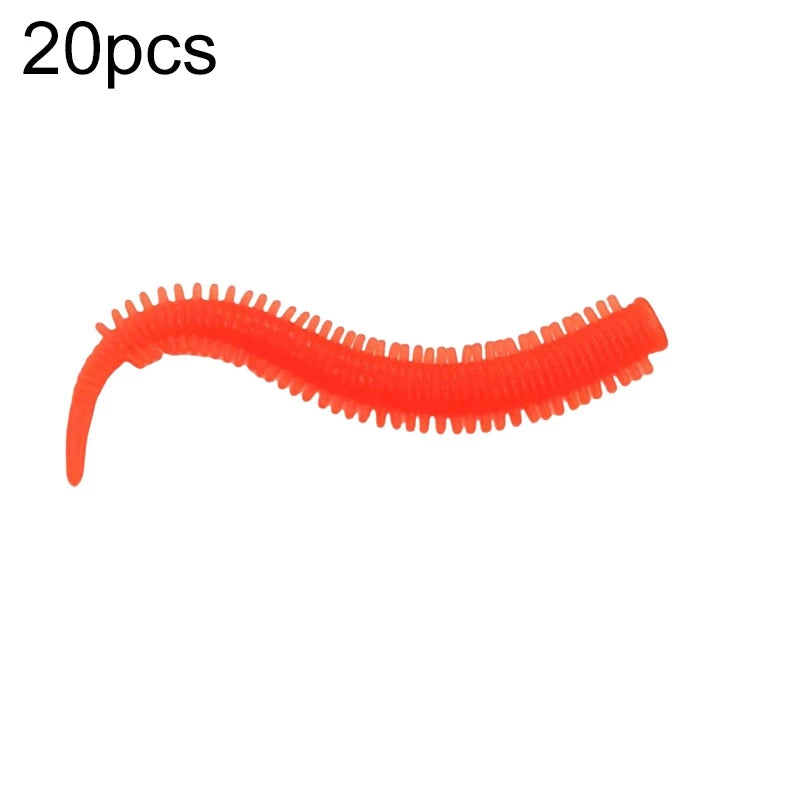 Ver de Sable TPE Pêche — Lot de 20 Pièces Appat Souple