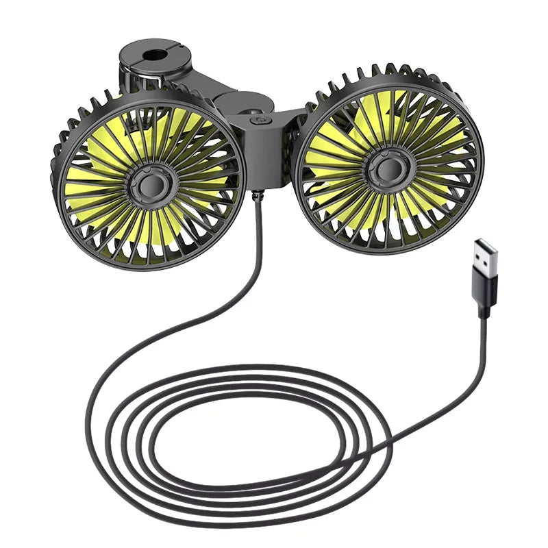 Ventilateur de siège arrière de voiture à 3 vitesses, désodorisant USB, climatiseur, refroidisseur automatique