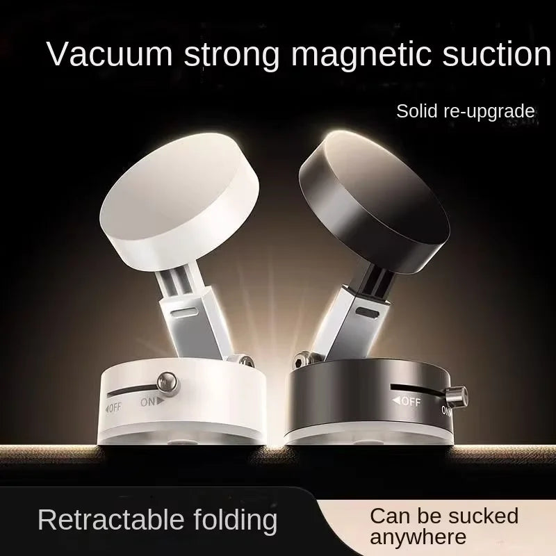Support de téléphone portable magnétique pour voiture, adsorption sous vide, nouvelle ventouse magnétique rétractable pliable, portable, pour la maison et le bureau, 2025