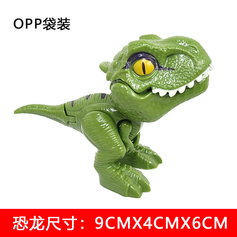 Dinosaure jurassique Triceratops tyrannosaure, modèle de jouets pour enfants, dinosaures créatifs pour mordre les doigts, jouet interactif, cadeau pour garçon