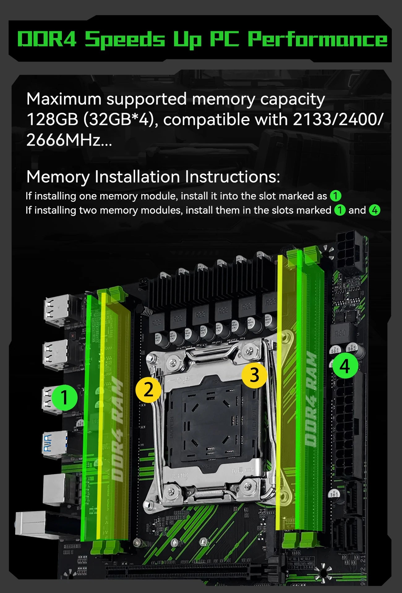 Carte mère MACHINIST X99 X99 PR9, prise en charge TPM2.0 LGA 2011-3, processeur Intel Xeon E5 V3 et V4, RAM DDR4, SATA/NVME M.2, emplacement USB3.0