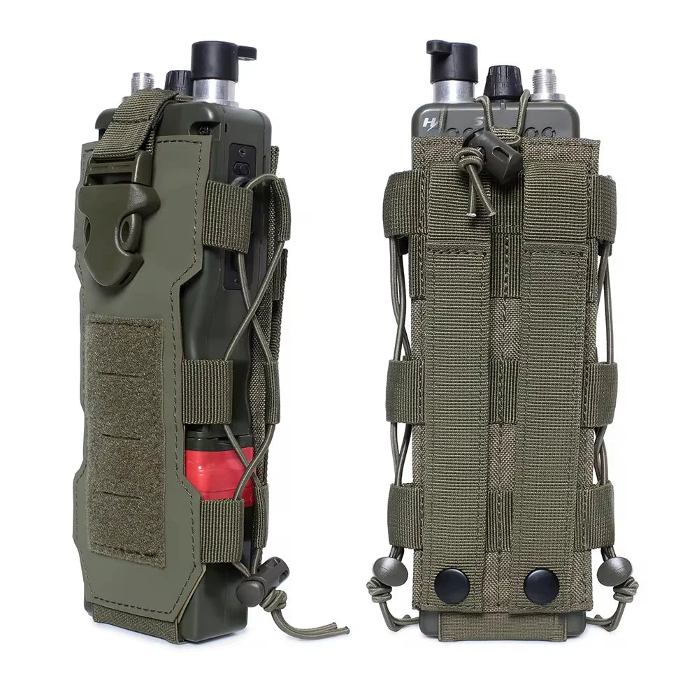 DIZETION Sports de plein air Molle bouteille d'eau pochette Radio cantine couverture étui taille Pack chasse randonnée voyage bouilloire support sacs