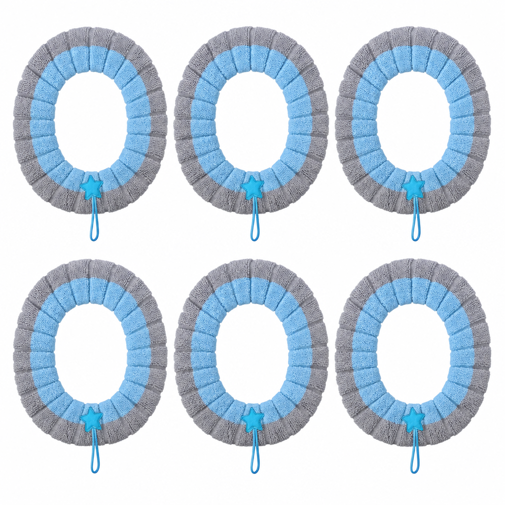 Gris et bleu, 6 housses